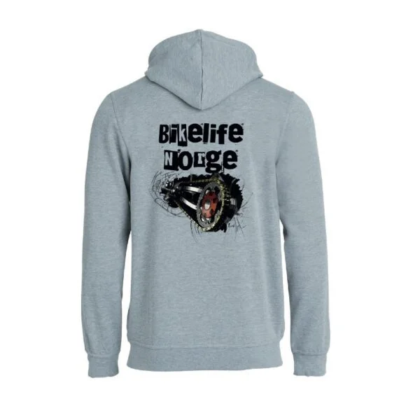 Basic Hoody Full Zip Grey - Bilde 2