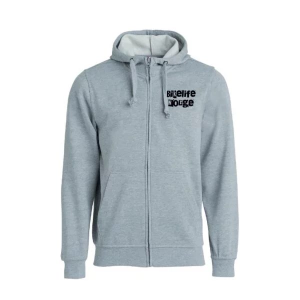 Basic Hoody Full Zip Grey